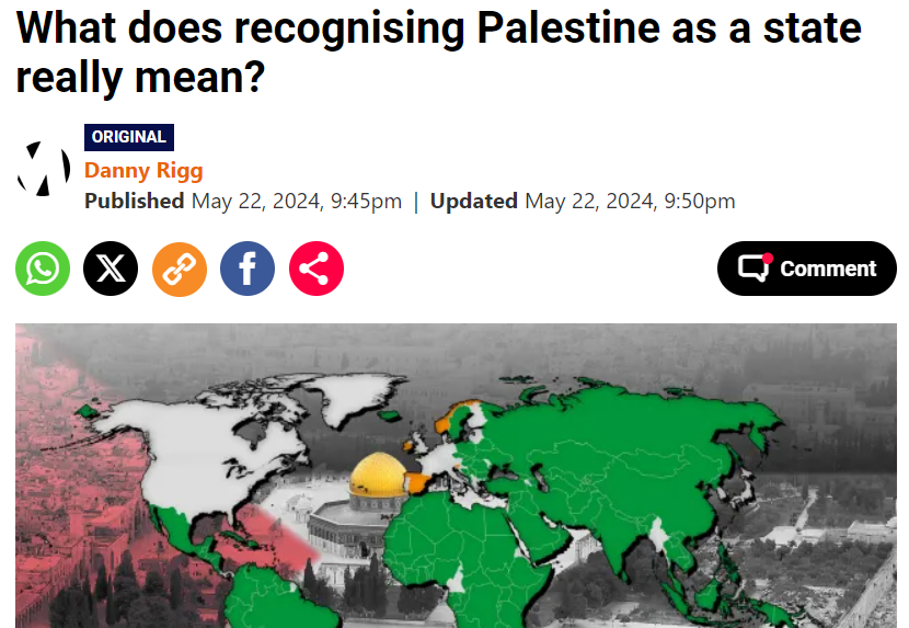 On Palestinian State Recognition (Metro UK)