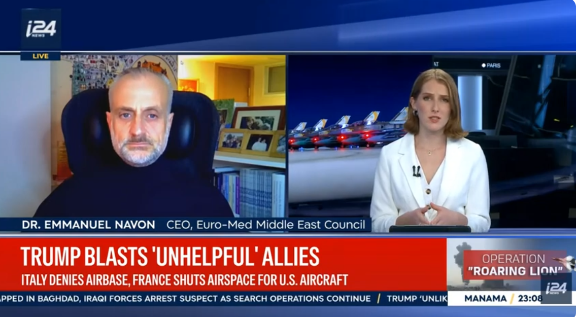 i24news, 31 March 2026